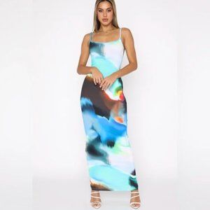 White Fox - Crave You Maxi Dress Ice Aura